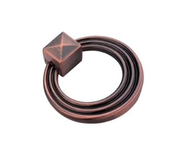 Tay nắm hình móc khuyên Archie - AK6179-20, Đồng Đỏ