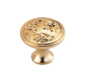 Núm tủ họa tiết nho Archie AK6240-02 - Mạ vàng 24K