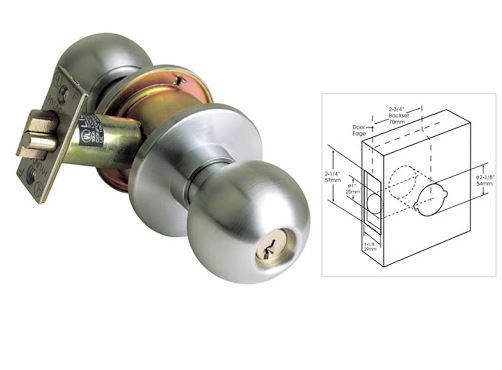 Cấu tạo kích thước Khóa tay nắm tròn