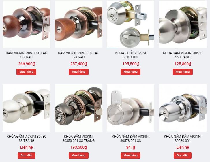 Chất liệu khóa cửa tay nắm tròn