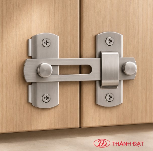 Chốt cửa gạt ngang Hammered Inox